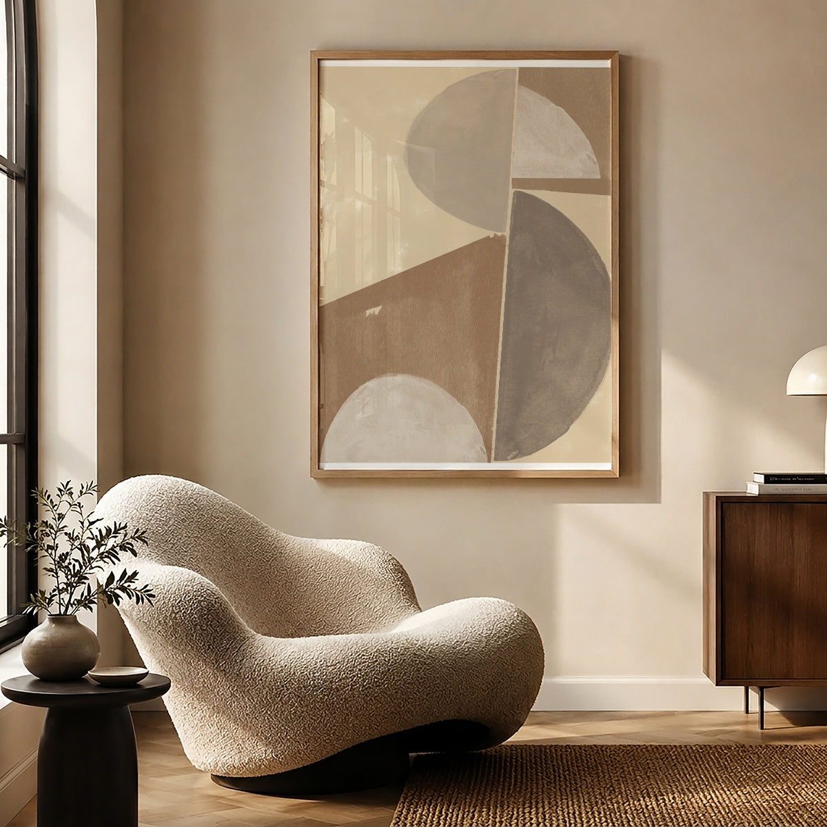 TAWミッドセンチュリーモダン アブストラクトTAW Mid Century Modern Abstract Art Poster No.036