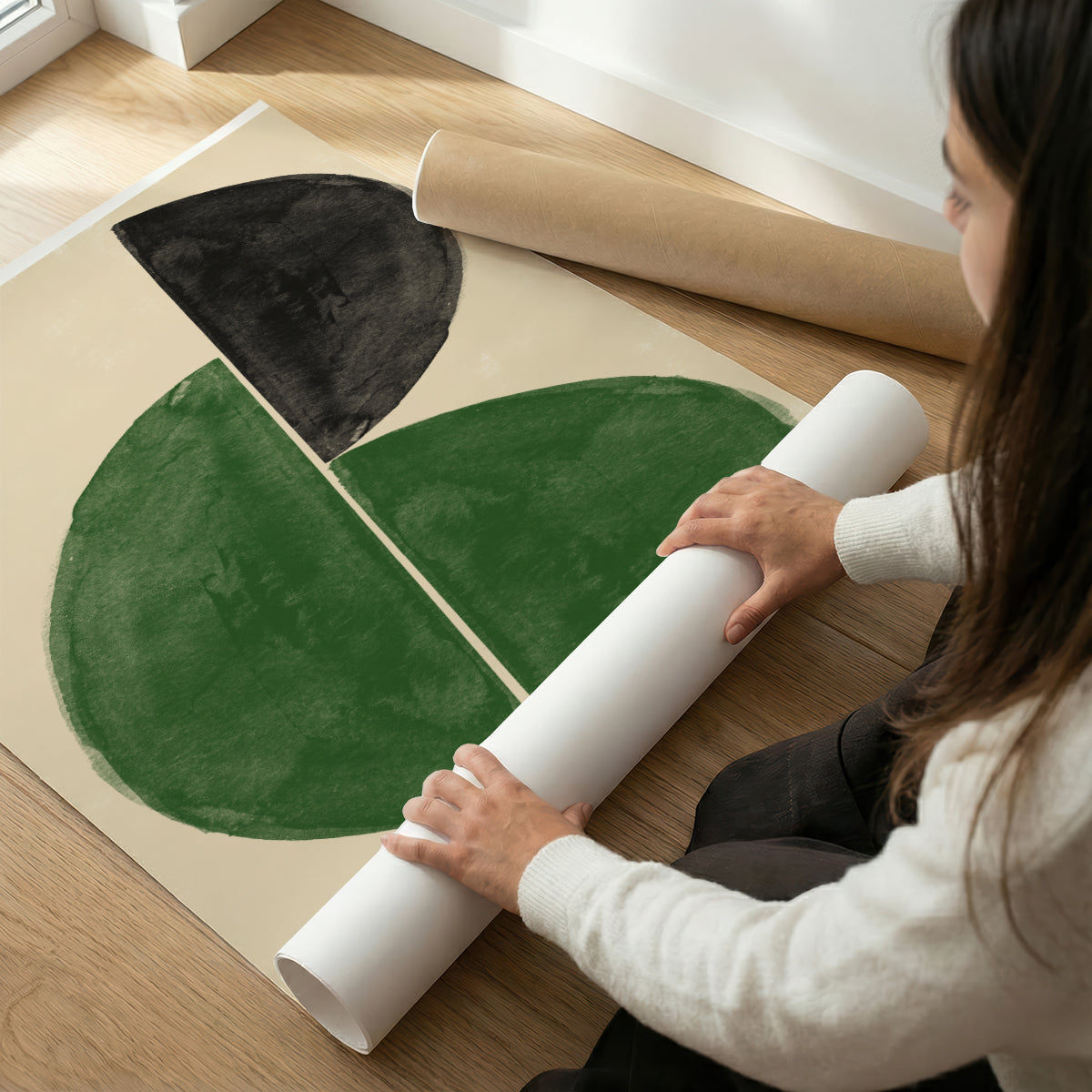 TAWミッドセンチュリーモダン アブストラクトTAW Mid Century Modern Abstract Art Poster No.037