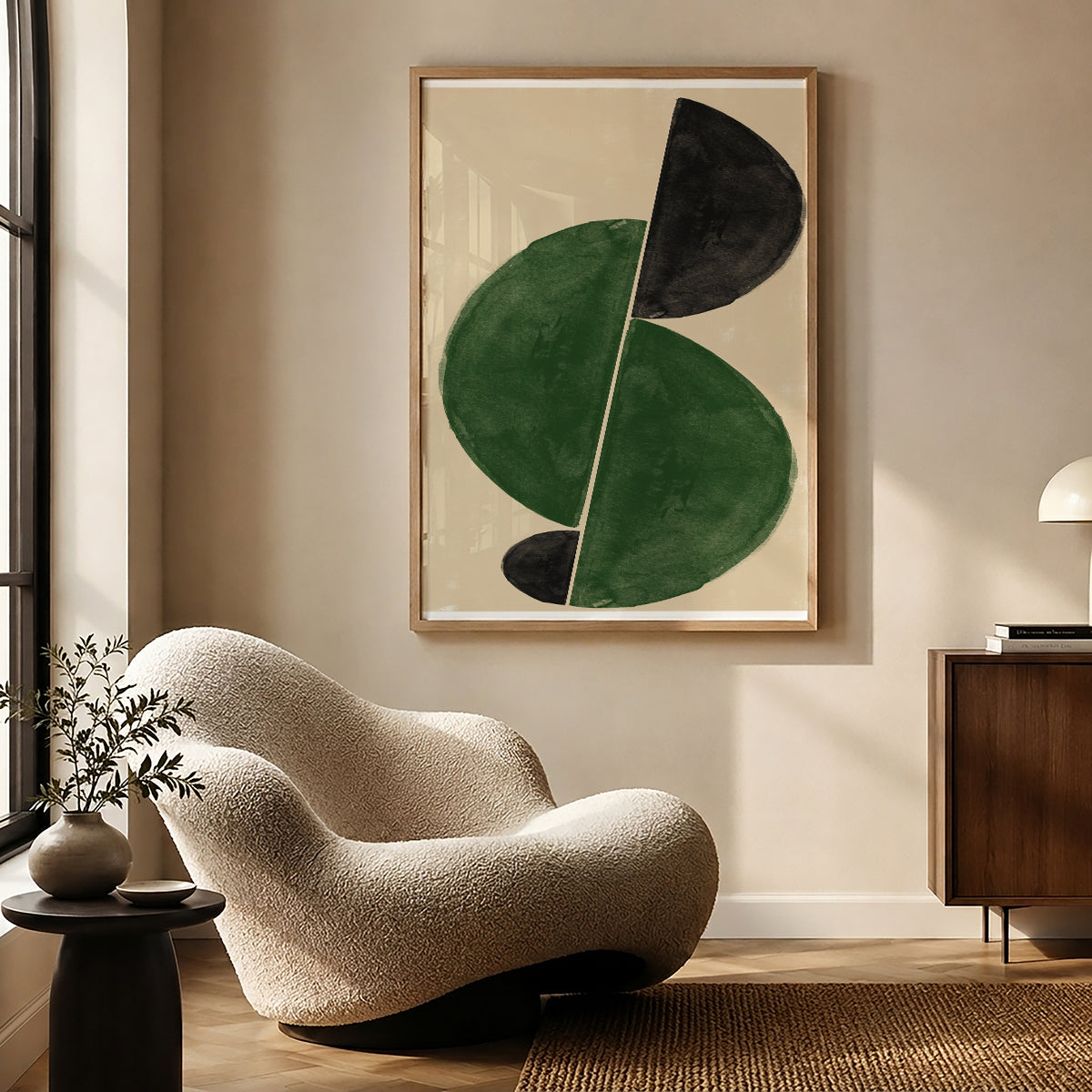 TAWミッドセンチュリーモダン アブストラクトTAW Mid Century Modern Abstract Art Poster No.037