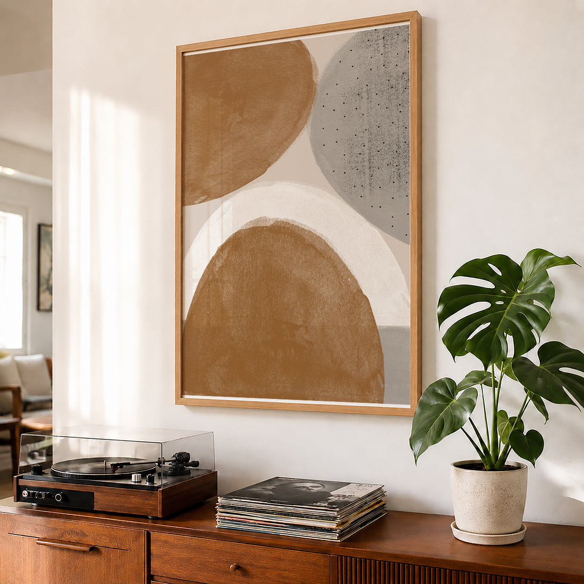 TAWミッドセンチュリーモダン アブストラクトTAW Mid Century Modern Abstract Art Poster No.038