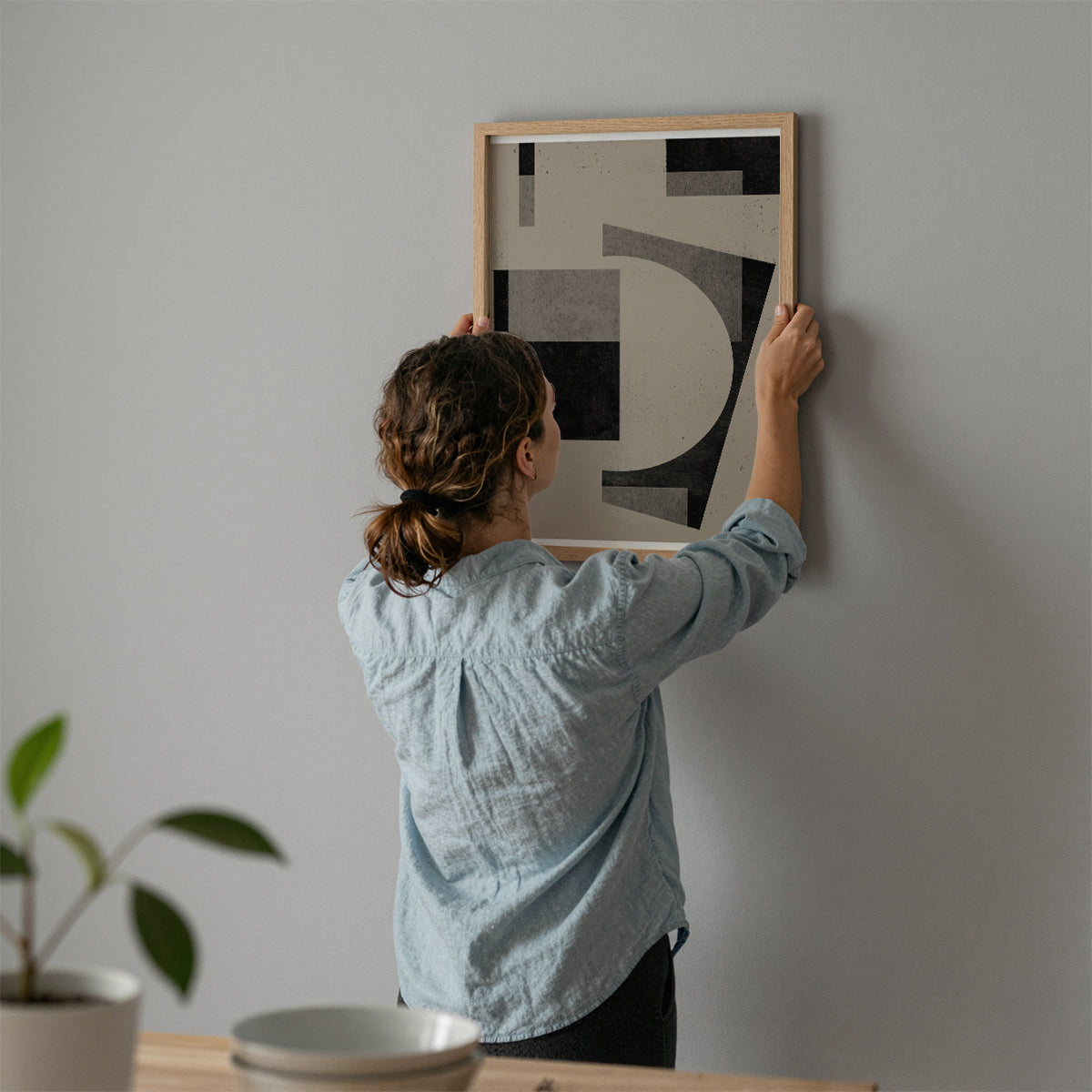 TAWミッドセンチュリーモダン アブストラクトTAW Mid Century Modern Abstract Art Poster No.039