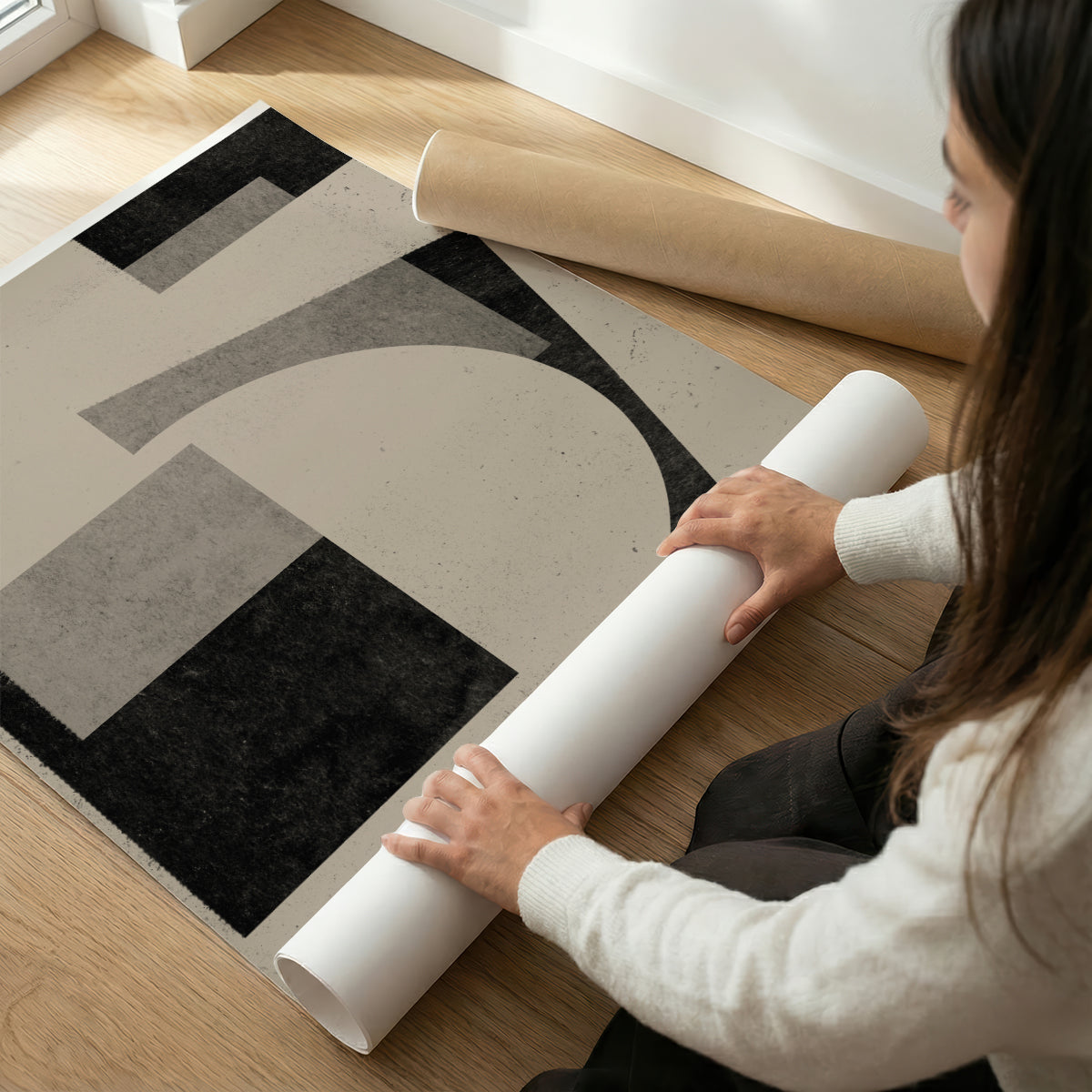 TAWミッドセンチュリーモダン アブストラクトTAW Mid Century Modern Abstract Art Poster No.039