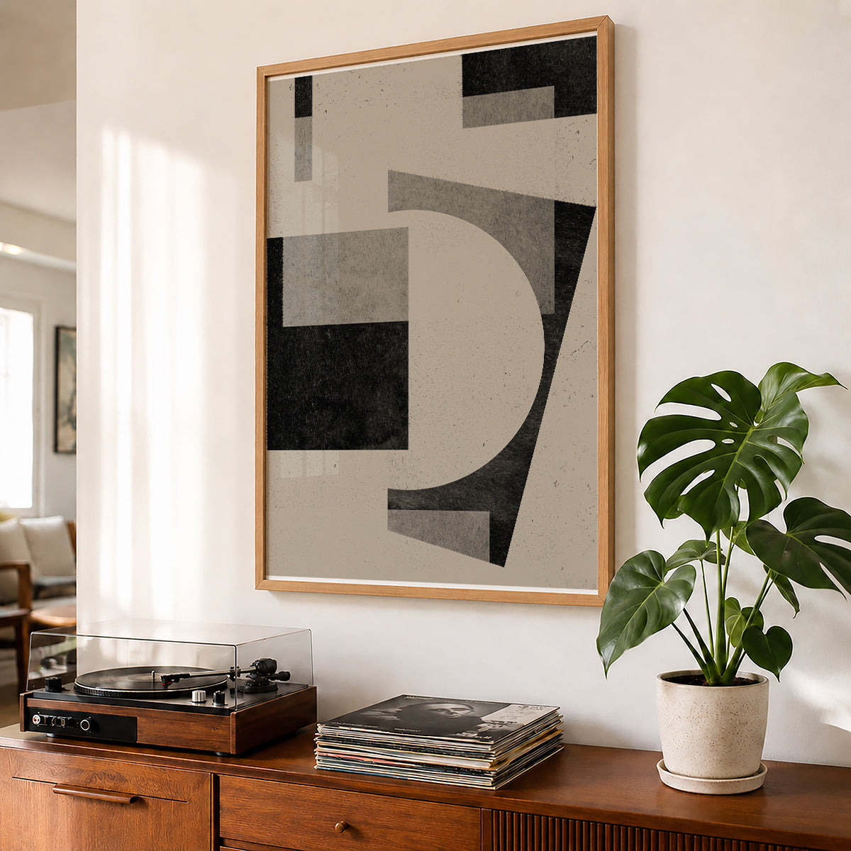 TAWミッドセンチュリーモダン アブストラクトTAW Mid Century Modern Abstract Art Poster No.039