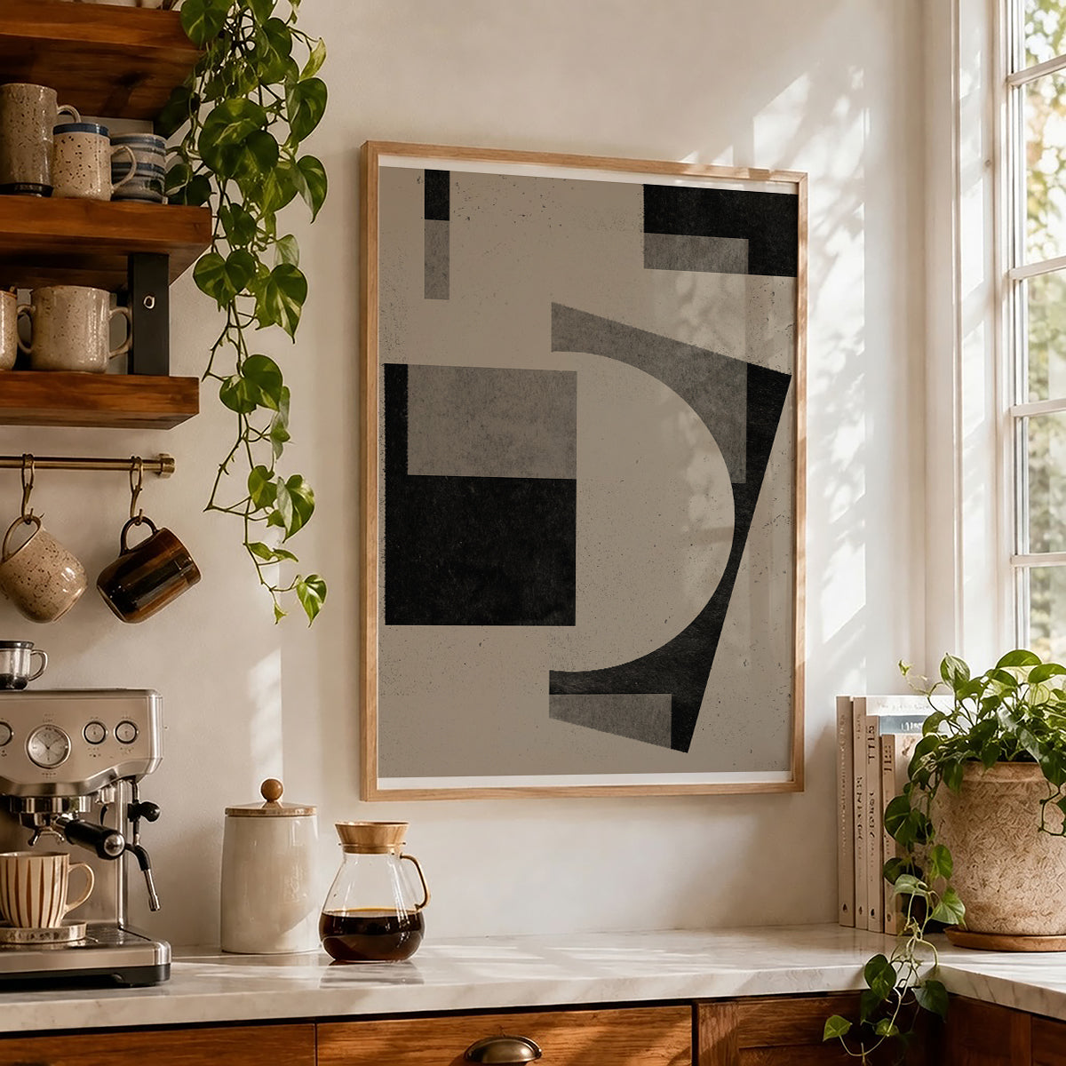 TAWミッドセンチュリーモダン アブストラクトTAW Mid Century Modern Abstract Art Poster No.039