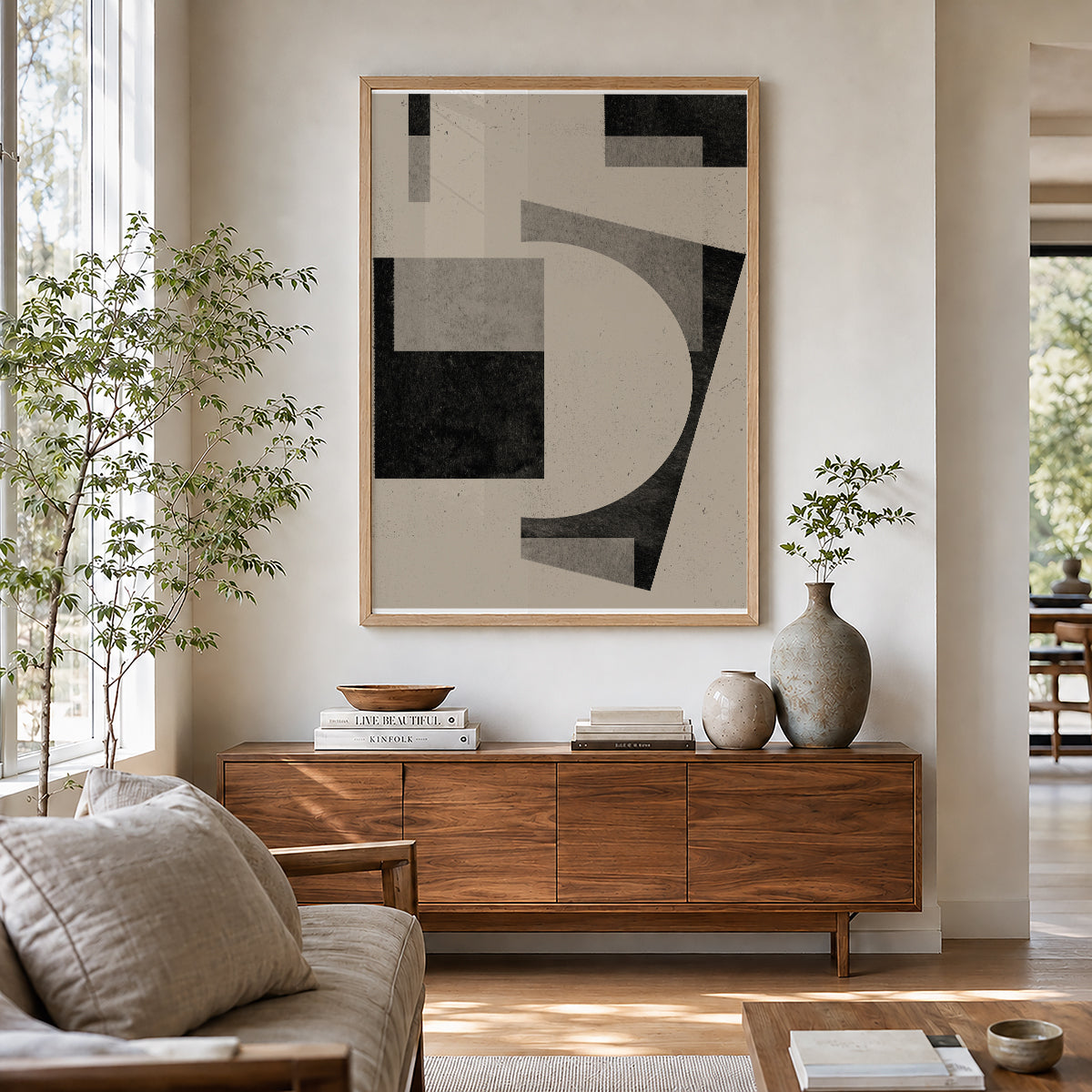 TAWミッドセンチュリーモダン アブストラクトTAW Mid Century Modern Abstract Art Poster No.039