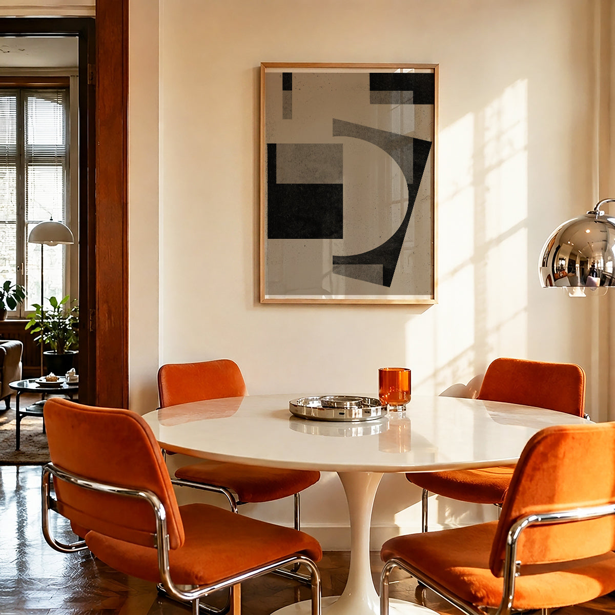 TAWミッドセンチュリーモダン アブストラクトTAW Mid Century Modern Abstract Art Poster No.039