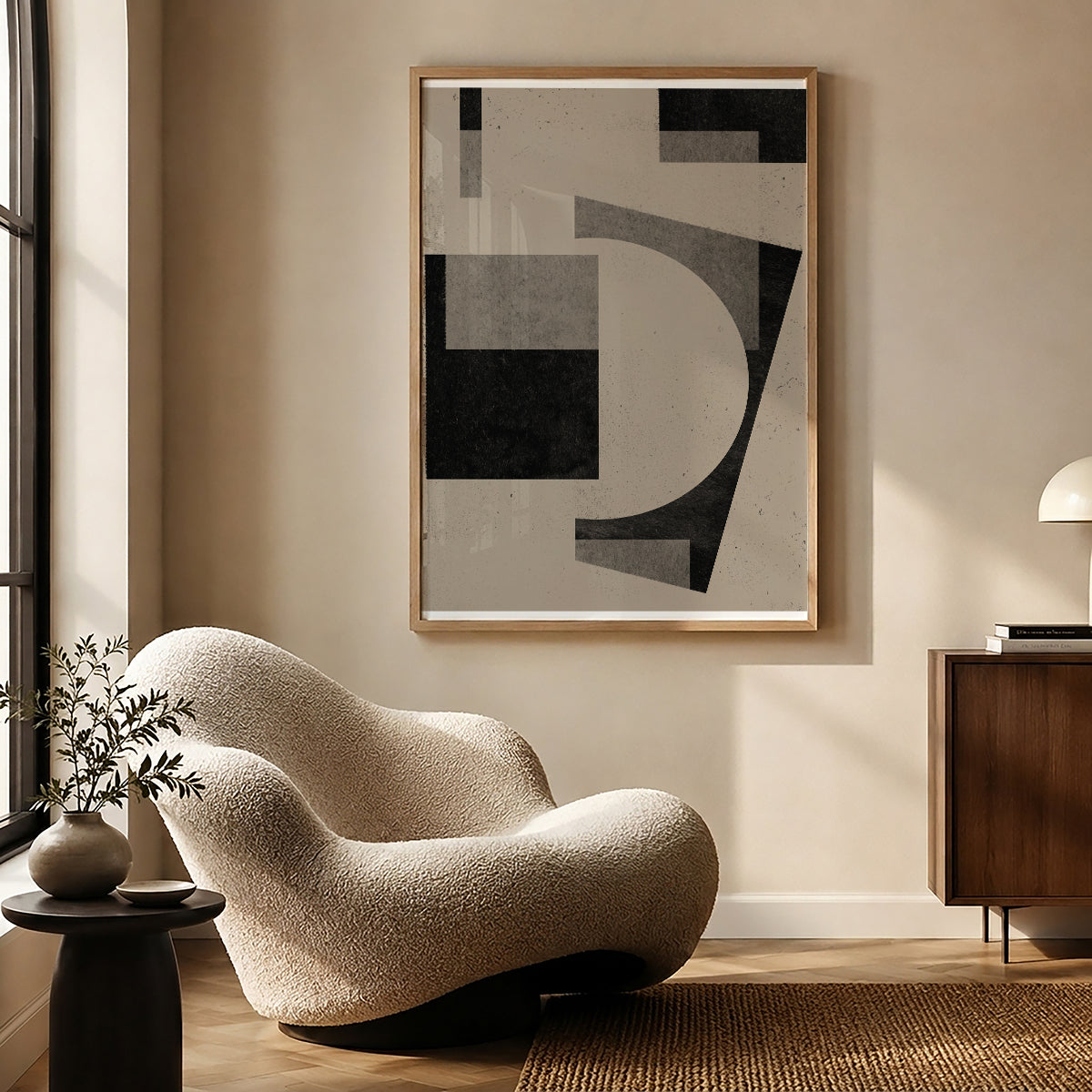 TAWミッドセンチュリーモダン アブストラクトTAW Mid Century Modern Abstract Art Poster No.039