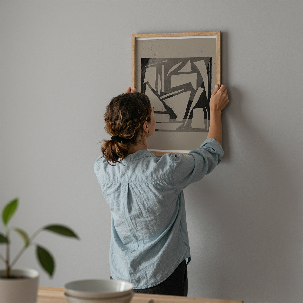 TAWミッドセンチュリーモダン アブストラクトTAW Mid Century Modern Abstract Art Poster No.040