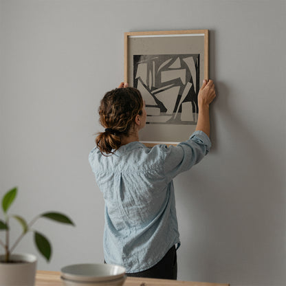 TAWミッドセンチュリーモダン アブストラクトTAW Mid Century Modern Abstract Art Poster No.040