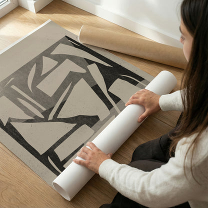 TAWミッドセンチュリーモダン アブストラクトTAW Mid Century Modern Abstract Art Poster No.040