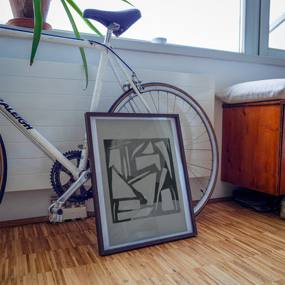 TAWミッドセンチュリーモダン アブストラクトTAW Mid Century Modern Abstract Art Poster No.040