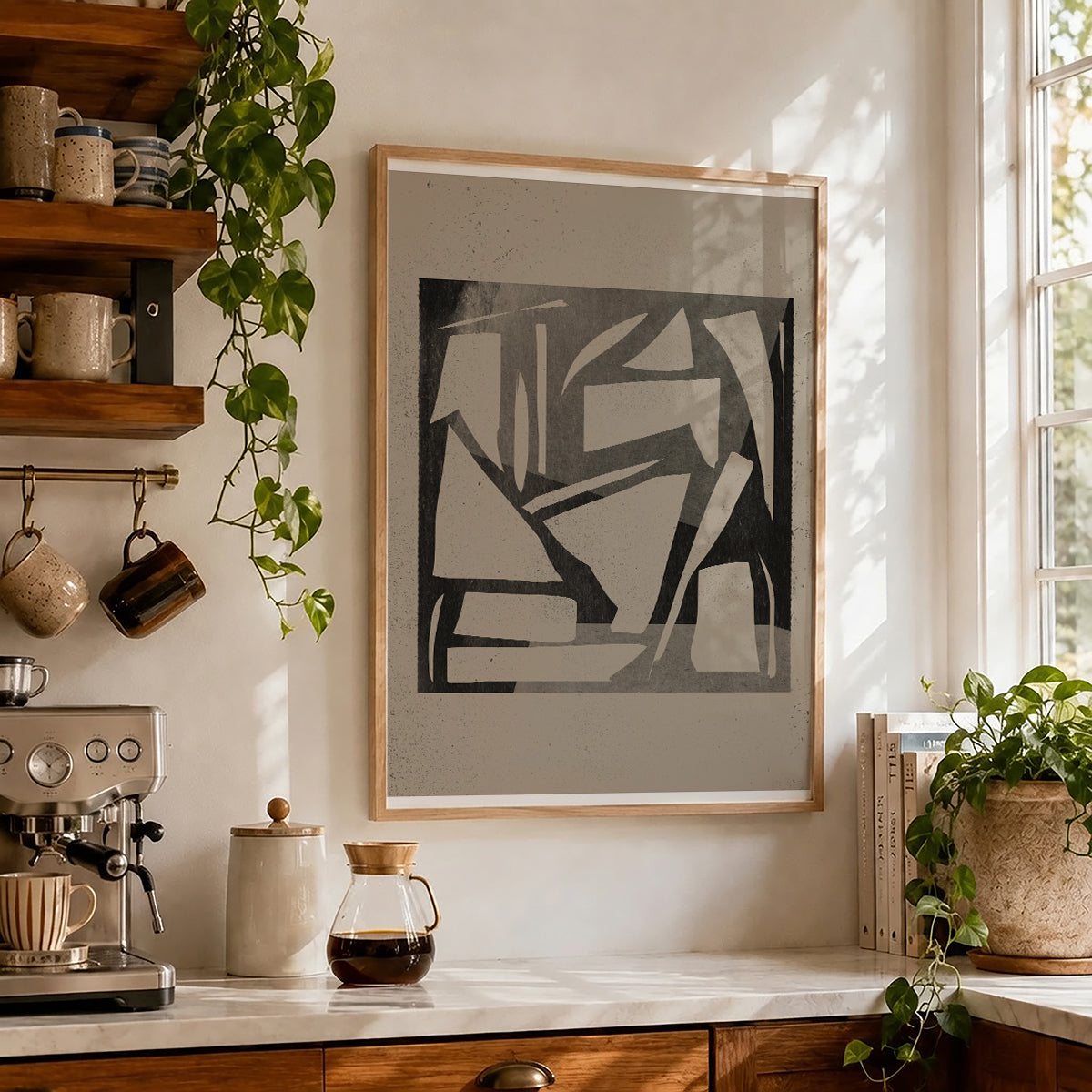 TAWミッドセンチュリーモダン アブストラクトTAW Mid Century Modern Abstract Art Poster No.040