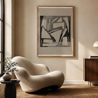 TAWミッドセンチュリーモダン アブストラクトTAW Mid Century Modern Abstract Art Poster No.040