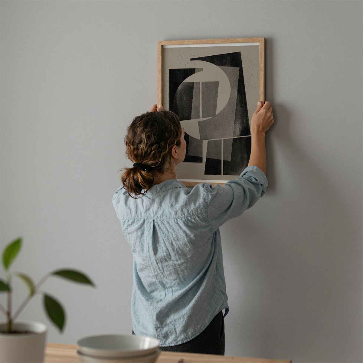 TAWミッドセンチュリーモダン アブストラクトTAW Mid Century Modern Abstract Art Poster No.041