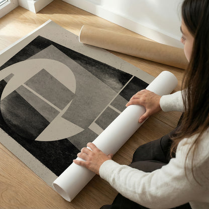 TAWミッドセンチュリーモダン アブストラクトTAW Mid Century Modern Abstract Art Poster No.041