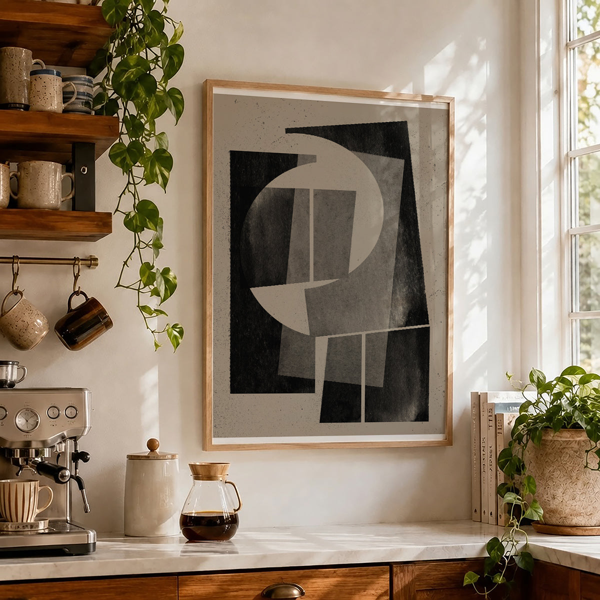 TAWミッドセンチュリーモダン アブストラクトTAW Mid Century Modern Abstract Art Poster No.041