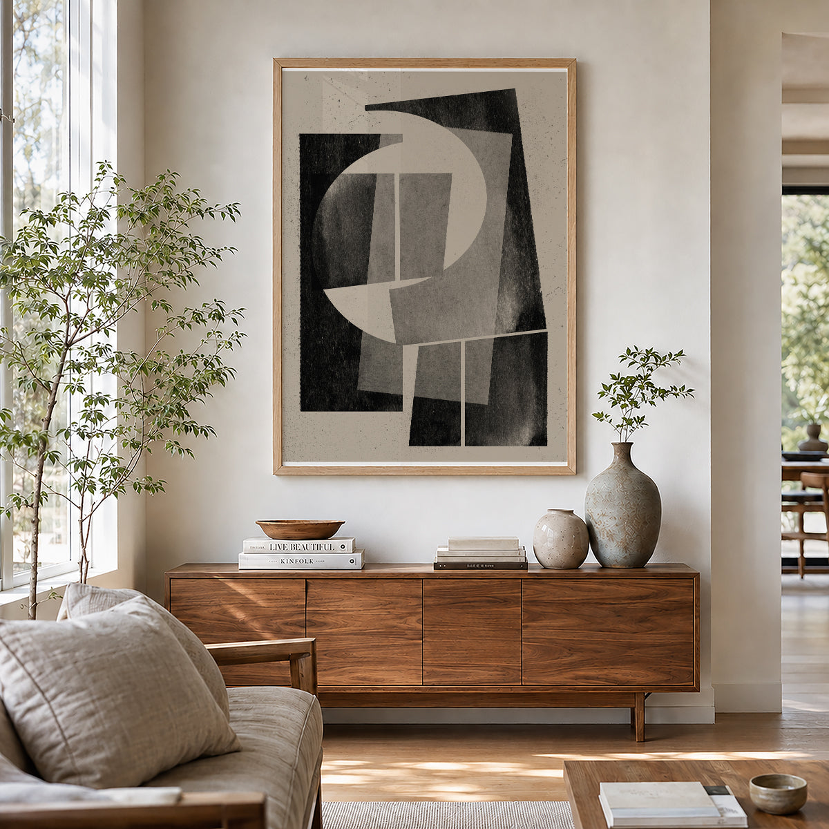 TAWミッドセンチュリーモダン アブストラクトTAW Mid Century Modern Abstract Art Poster No.041