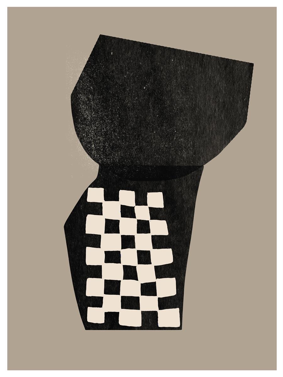 TAWミッドセンチュリーモダン アブストラクトTAW Mid Century Modern Abstract Art Poster No.042