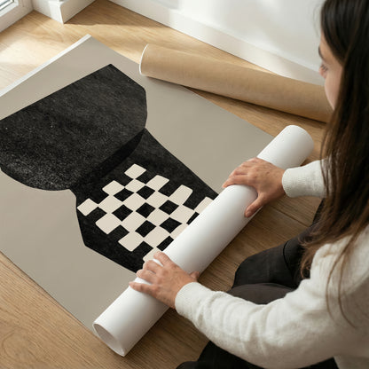 TAWミッドセンチュリーモダン アブストラクトTAW Mid Century Modern Abstract Art Poster No.042