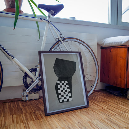 TAWミッドセンチュリーモダン アブストラクトTAW Mid Century Modern Abstract Art Poster No.042