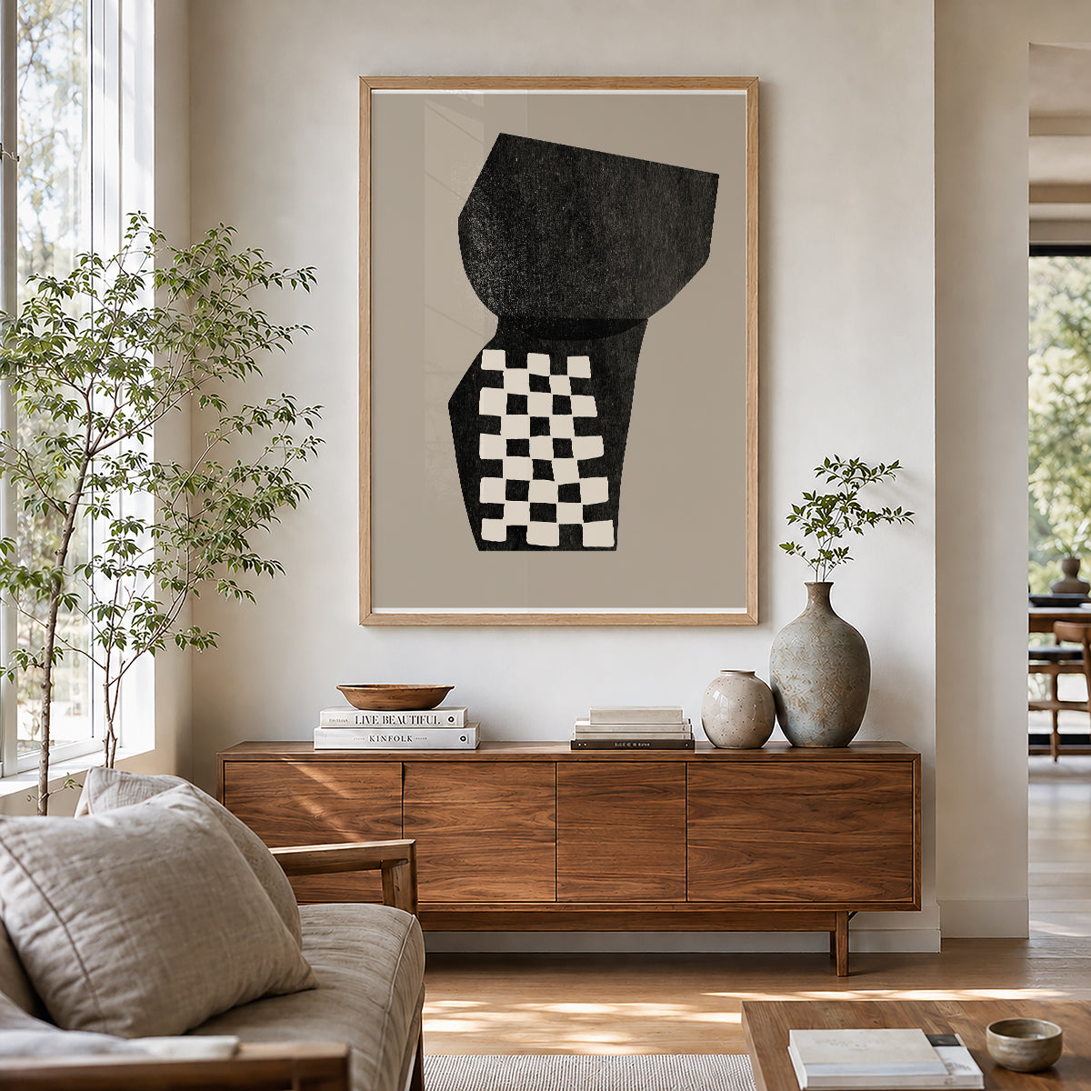 TAWミッドセンチュリーモダン アブストラクトTAW Mid Century Modern Abstract Art Poster No.042