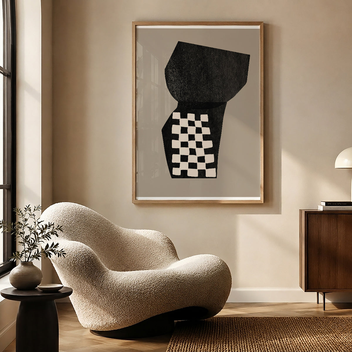 TAWミッドセンチュリーモダン アブストラクトTAW Mid Century Modern Abstract Art Poster No.042