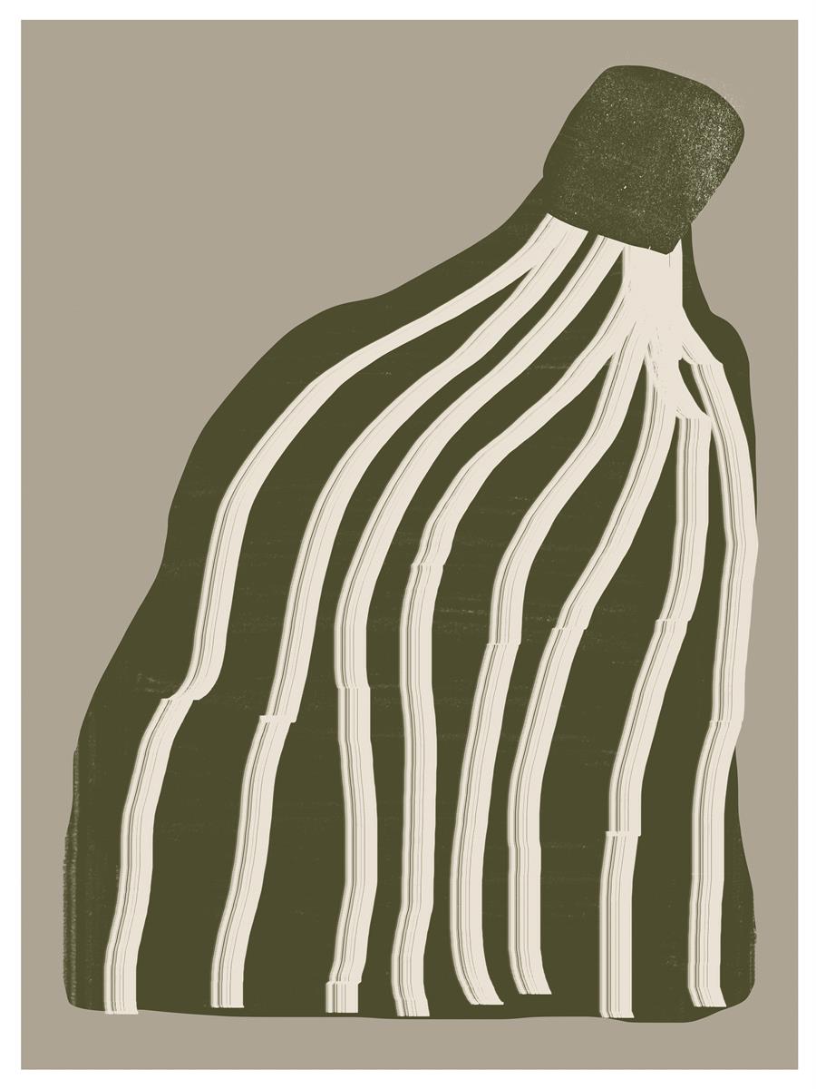 TAWミッドセンチュリーモダン アブストラクトTAW Mid Century Modern Abstract Art Poster No.043