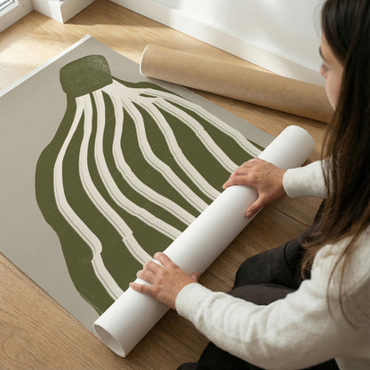 TAWミッドセンチュリーモダン アブストラクトTAW Mid Century Modern Abstract Art Poster No.043