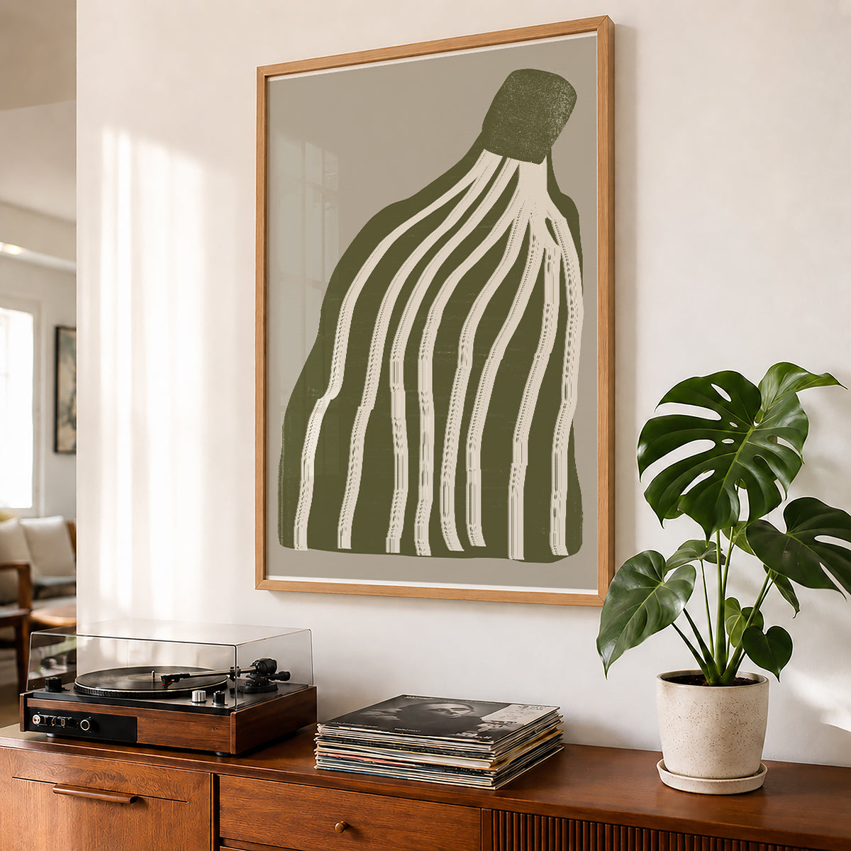 TAWミッドセンチュリーモダン アブストラクトTAW Mid Century Modern Abstract Art Poster No.043