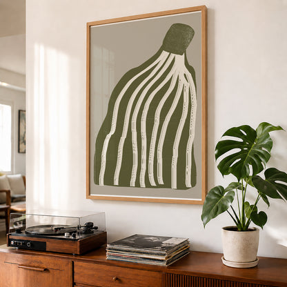 TAWミッドセンチュリーモダン アブストラクトTAW Mid Century Modern Abstract Art Poster No.043