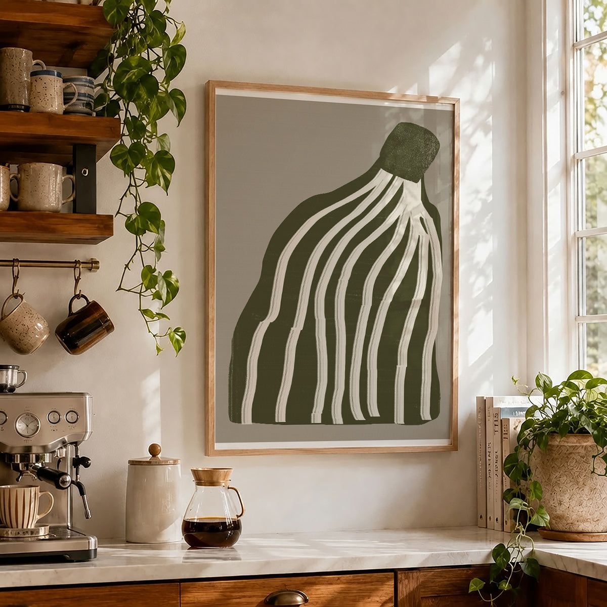 TAWミッドセンチュリーモダン アブストラクトTAW Mid Century Modern Abstract Art Poster No.043