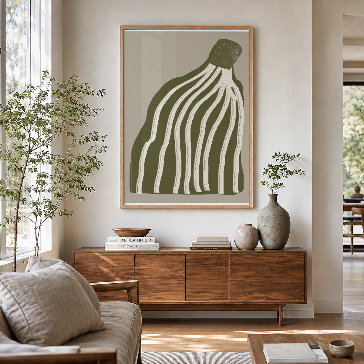 TAWミッドセンチュリーモダン アブストラクトTAW Mid Century Modern Abstract Art Poster No.043
