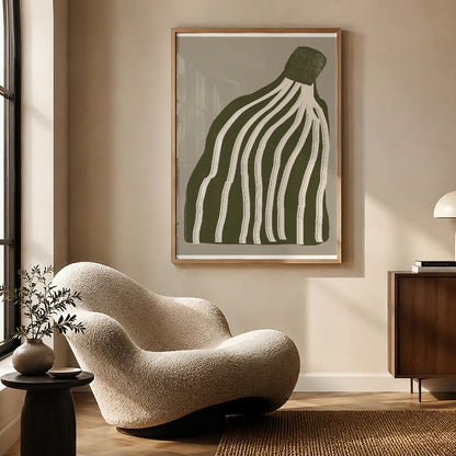 TAWミッドセンチュリーモダン アブストラクトTAW Mid Century Modern Abstract Art Poster No.043
