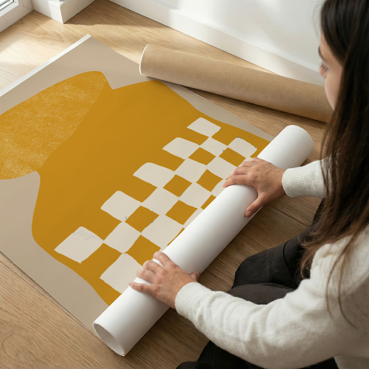 TAWミッドセンチュリーモダン アブストラクトTAW Mid Century Modern Abstract Art Poster No.044