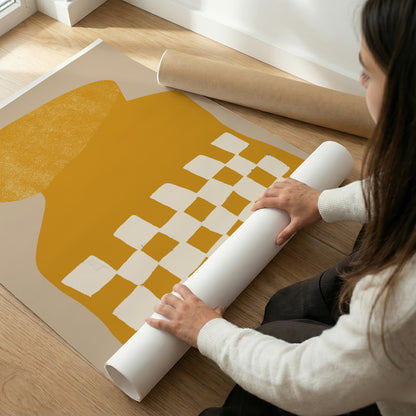 TAWミッドセンチュリーモダン アブストラクトTAW Mid Century Modern Abstract Art Poster No.044