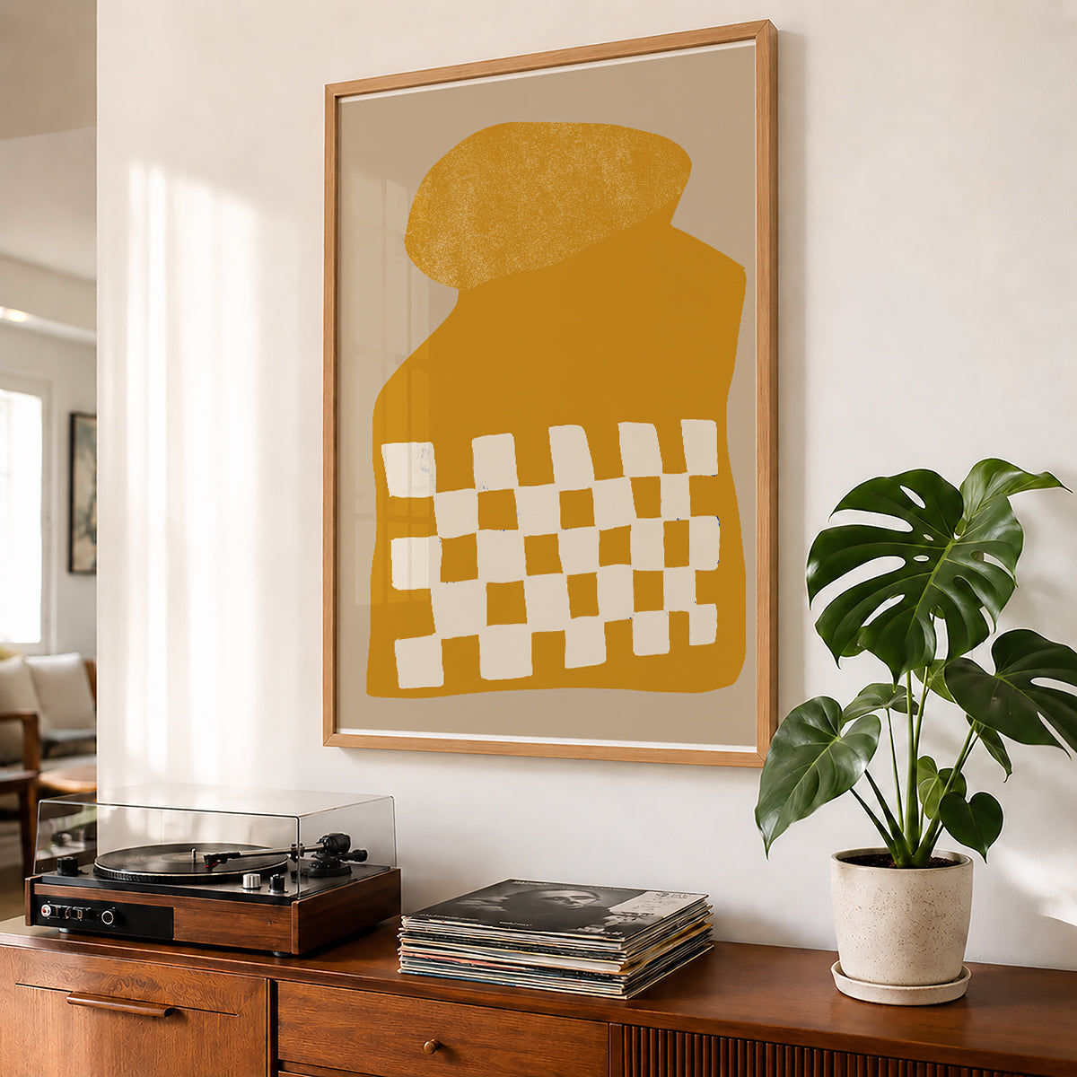 TAWミッドセンチュリーモダン アブストラクトTAW Mid Century Modern Abstract Art Poster No.044