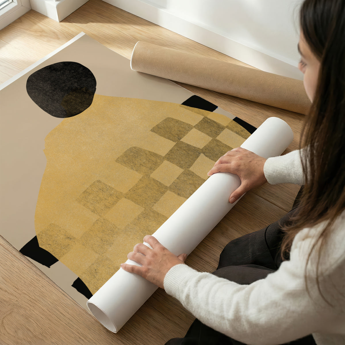 TAWミッドセンチュリーモダン アブストラクトTAW Mid Century Modern Abstract Art Poster No.045