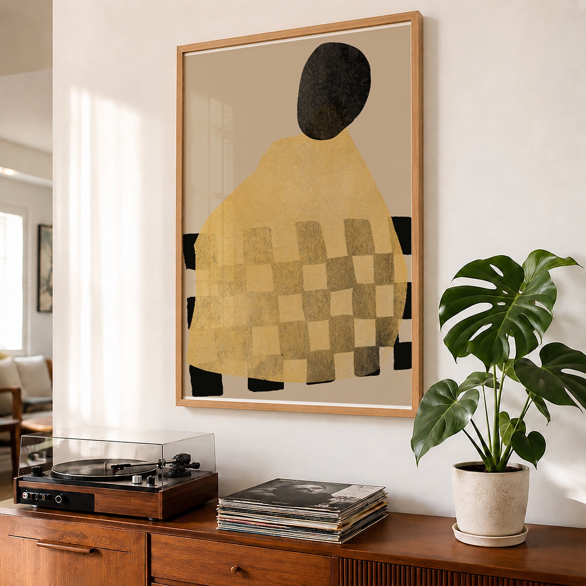 TAWミッドセンチュリーモダン アブストラクトTAW Mid Century Modern Abstract Art Poster No.045