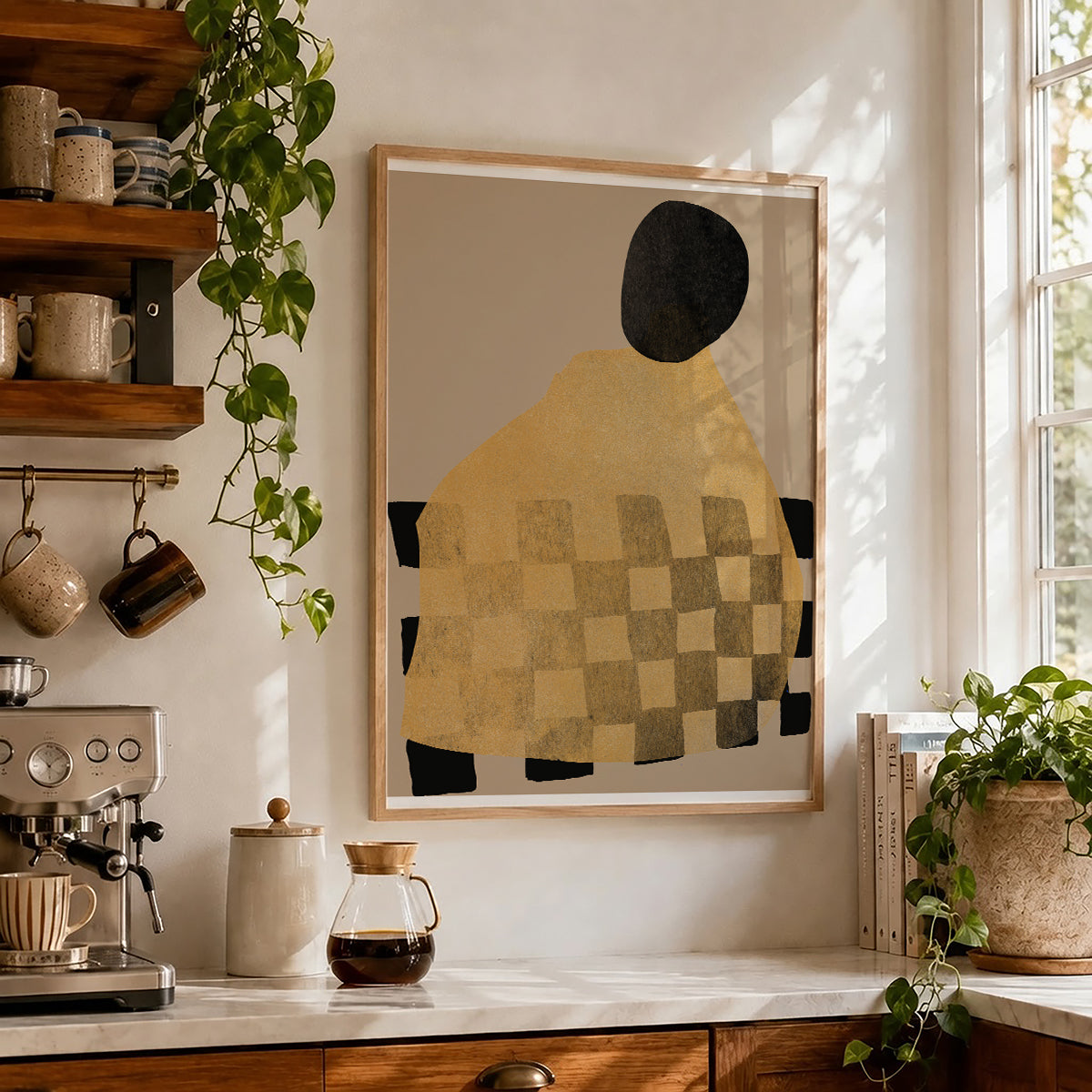 TAWミッドセンチュリーモダン アブストラクトTAW Mid Century Modern Abstract Art Poster No.045