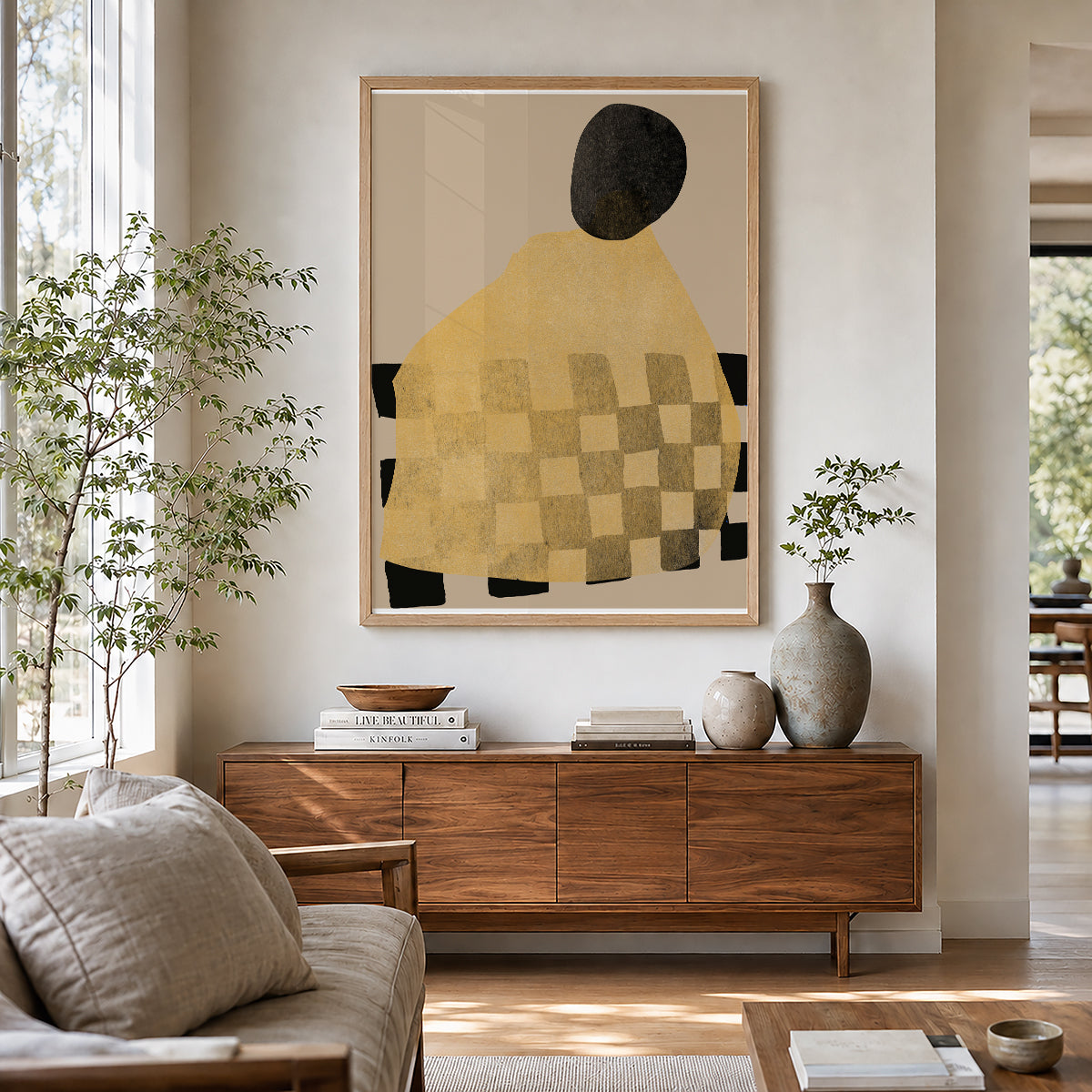 TAWミッドセンチュリーモダン アブストラクトTAW Mid Century Modern Abstract Art Poster No.045