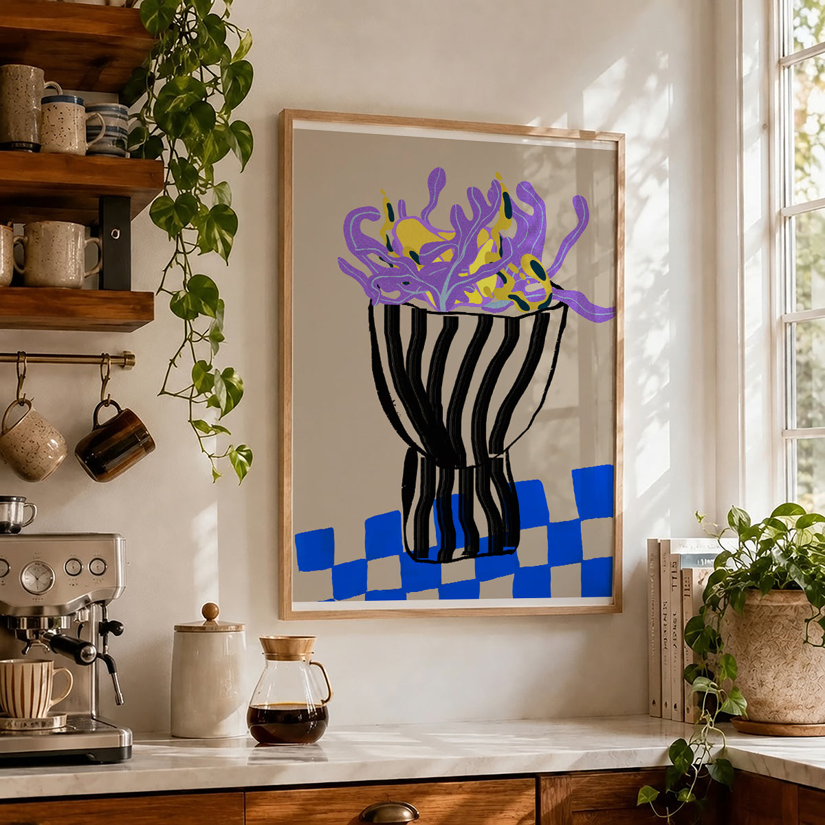 TAWミッドセンチュリーモダン アブストラクトTAW Mid Century Modern Abstract Art Poster No.046