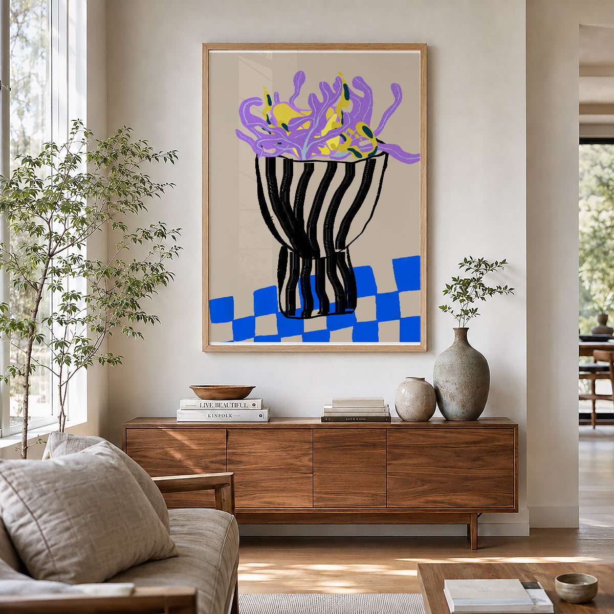 TAWミッドセンチュリーモダン アブストラクトTAW Mid Century Modern Abstract Art Poster No.046