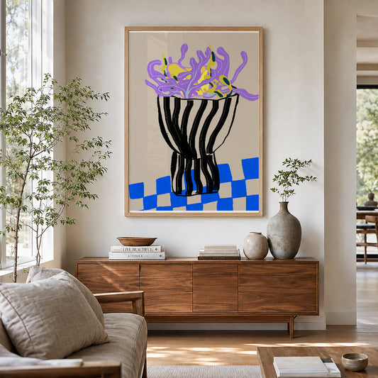 TAWミッドセンチュリーモダン アブストラクトTAW Mid Century Modern Abstract Art Poster No.046