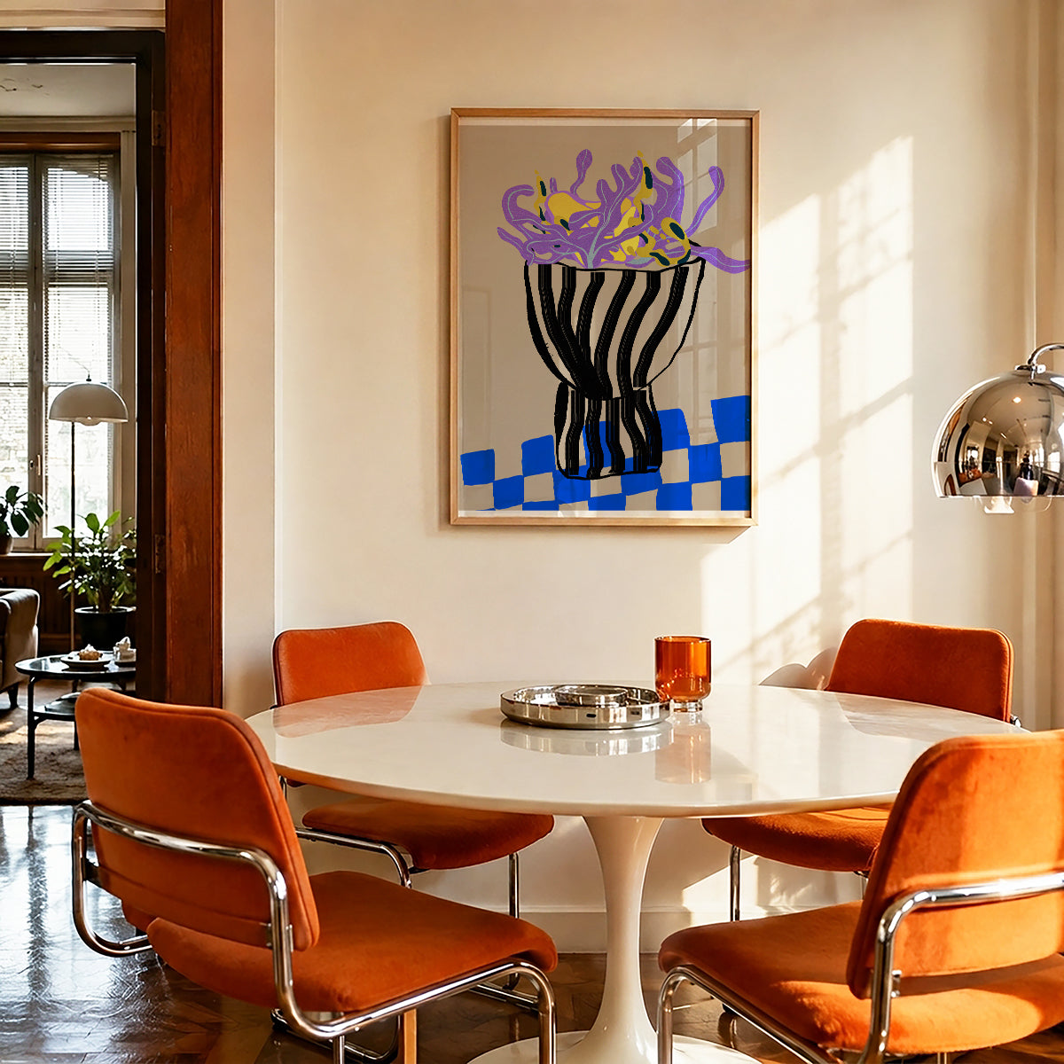 TAWミッドセンチュリーモダン アブストラクトTAW Mid Century Modern Abstract Art Poster No.046