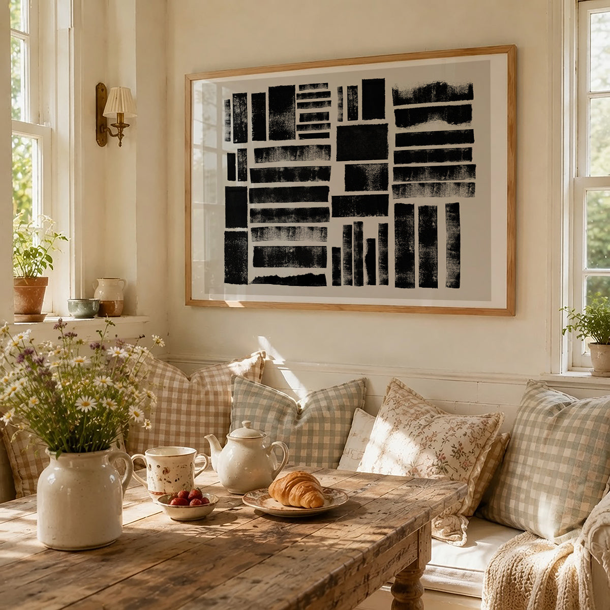 TAWミッドセンチュリーモダン アブストラクトTAW Mid Century Modern Abstract Art Poster No.047