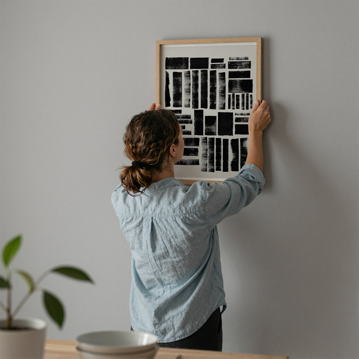 TAWミッドセンチュリーモダン アブストラクトTAW Mid Century Modern Abstract Art Poster No.047