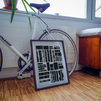 TAWミッドセンチュリーモダン アブストラクトTAW Mid Century Modern Abstract Art Poster No.047