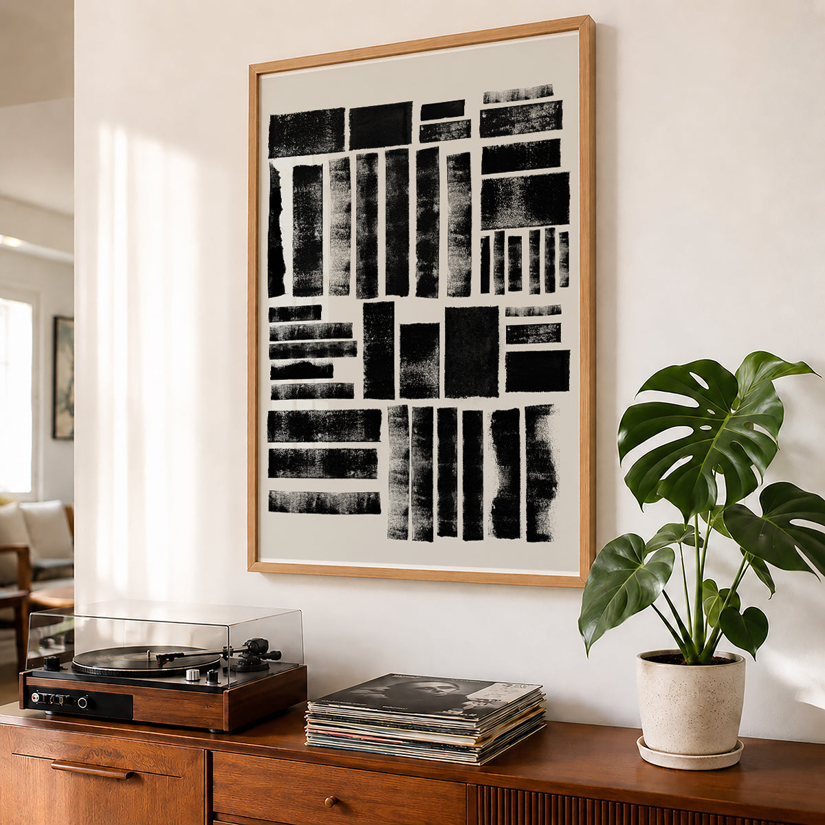 TAWミッドセンチュリーモダン アブストラクトTAW Mid Century Modern Abstract Art Poster No.047
