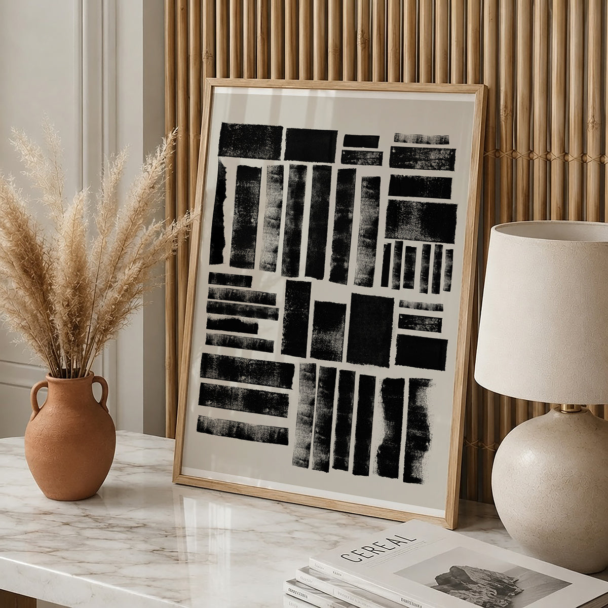 TAWミッドセンチュリーモダン アブストラクトTAW Mid Century Modern Abstract Art Poster No.047