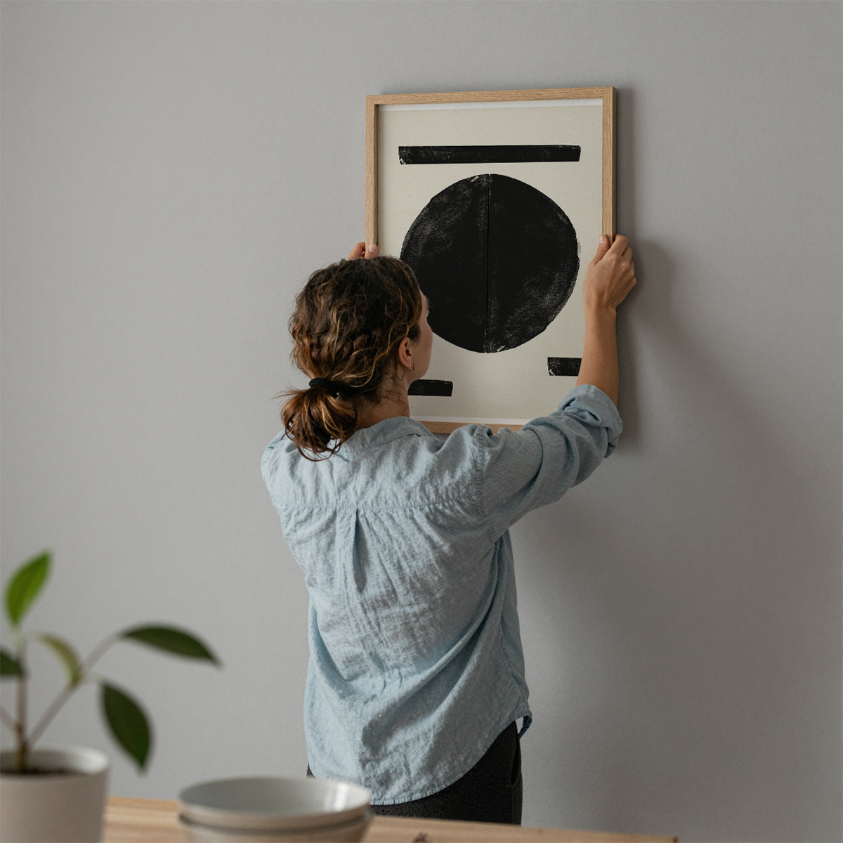 TAWミッドセンチュリーモダン アブストラクトTAW Mid Century Modern Abstract Art Poster No.048